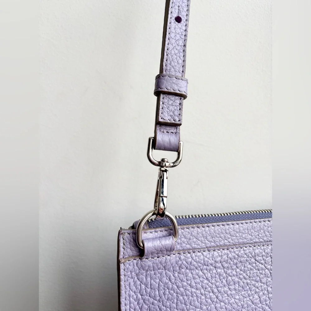 MISHKA Leather Purse Sobre Sigrid Crossbody Clutch Wristlet bag